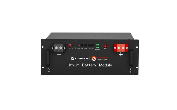 LITHTECH 5KWH Rack Mount 51.2V 100Ah LiFePO₄ Cabinet Battery Pack – High-Capacity, Fast-Charging Energy Storage Solution for Solar & Off-Grid Systems