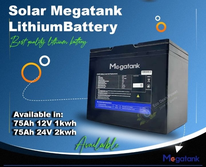 Megatank GLAR2420BT Lithium ion battery 2Kwh 24V-75AH - Image 3